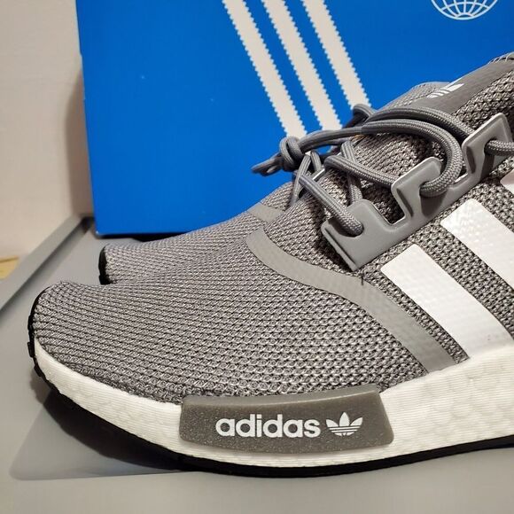 Adidas Mens Sz 9 NMD R1 Grey /White/ Red GY4874 Boost Ultraboost Sneak… - Picture 12 of 14